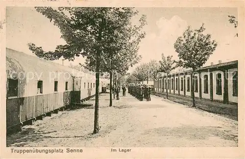 AK / Ansichtskarte Sennelager Truppenuebungsplatz Im Lager Feldpost Sennelager
