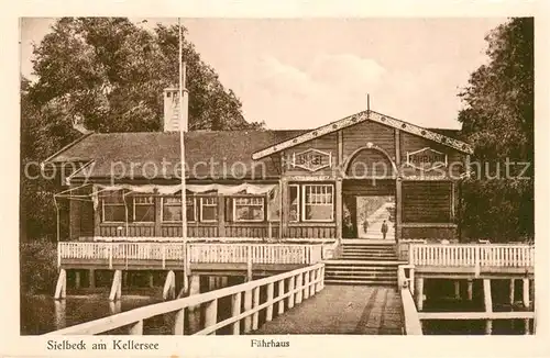 AK / Ansichtskarte Sielbeck_Holsteinische Schweiz Faehrhaus am Kellersee Sielbeck