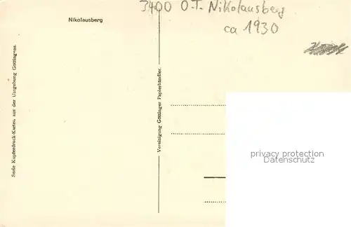 AK / Ansichtskarte Nikolausberg Gesamtansicht Nikolausberg