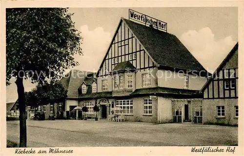 AK / Ansichtskarte Koerbecke_Moehnesee Westfaelischer Hof Aussenansicht Koerbecke Moehnesee