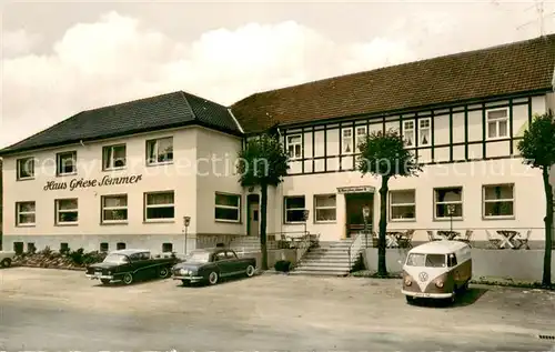 AK / Ansichtskarte Koerbecke_Moehnesee Hotel  Restaurant  Cafe Haus Griese  Sommer Koerbecke Moehnesee