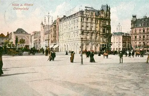 AK / Ansichtskarte Koeln_Rhein Domplatz Hotel St. Paul Koeln_Rhein