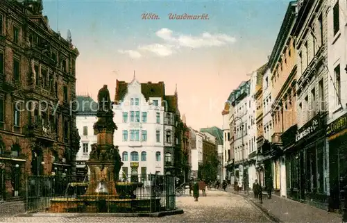 AK / Ansichtskarte Koeln_Rhein Waidmarkt Koeln_Rhein