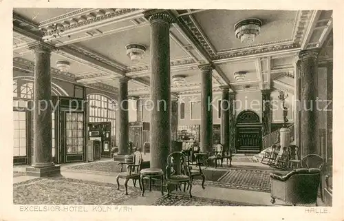 AK / Ansichtskarte Koeln_Rhein Excelsior Hotel Innenansicht Koeln_Rhein