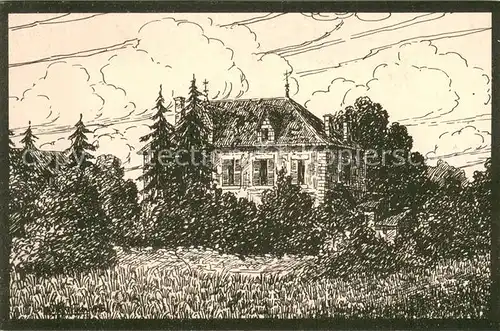 AK / Ansichtskarte Walnimont en Woevre Schloss Zeichnung 