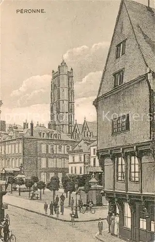 AK / Ansichtskarte Peronne_80_Somme Vue partielle 