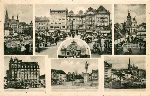 AK / Ansichtskarte Plzen_Pilsen Stadtansichten Plzen Pilsen