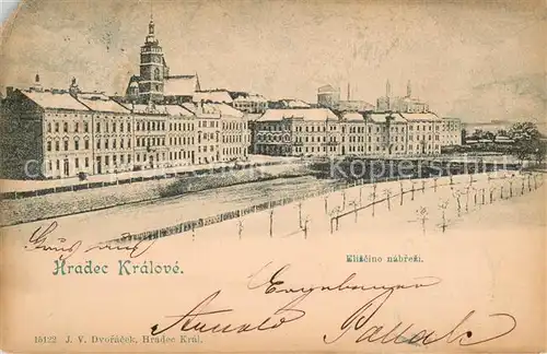 AK / Ansichtskarte Kralovehradecko_Hradec_Kralove Kliscino nabrezi 