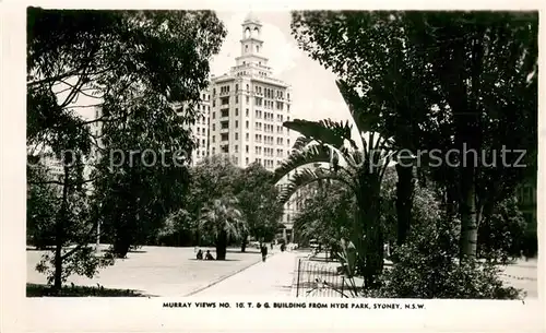 AK / Ansichtskarte Sydney Building from Hyde Park 