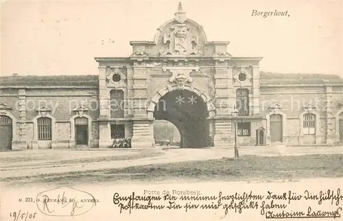 AK / Ansichtskarte Borgerhout lez Anvers Porte de Borsbeek Borgerhout lez Anvers