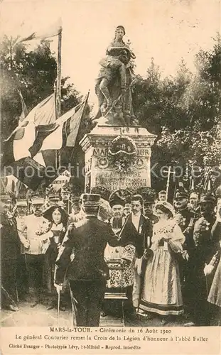 AK / Ansichtskarte Mars la Tour Ceremonie du 16 Aout 1910 Mars la Tour