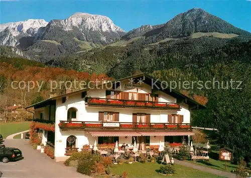 AK / Ansichtskarte Schoenau_Koenigssee Cafe Pension Der Brandtnerhof Alpen Schoenau Koenigssee