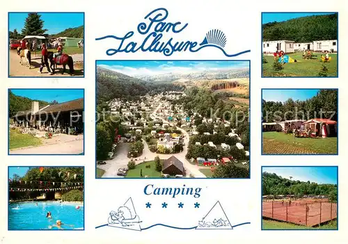 AK / Ansichtskarte Bure_Liege Parc La Clusure Campingplatz Ponyreiten Tennisplatz Swimming Pool Bure_Liege