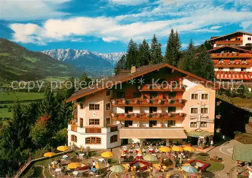 AK / Ansichtskarte Sankt_Johann_Pongau Dorfhotel Tannenhof Fernsicht Alpen Sankt_Johann_Pongau