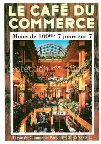 AK / Ansichtskarte Paris_75 Cafe du Commerce 