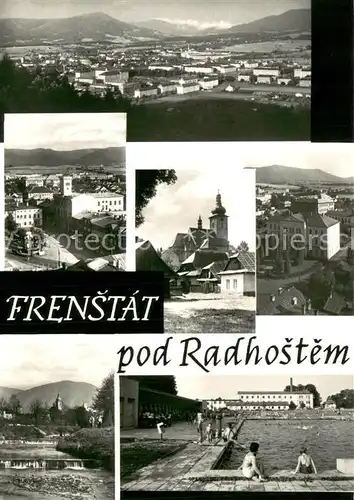 AK / Ansichtskarte Frenstat_pod_Radhostem Panorama Stadtansichten Freibad Frenstat_pod_Radhostem