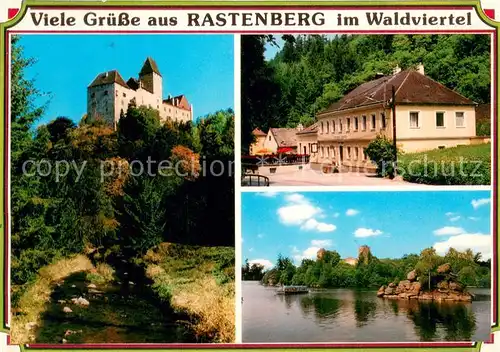 AK / Ansichtskarte Rastenberg Burg Stausee Ottenstein Gasthaus Rucker Rastenberg