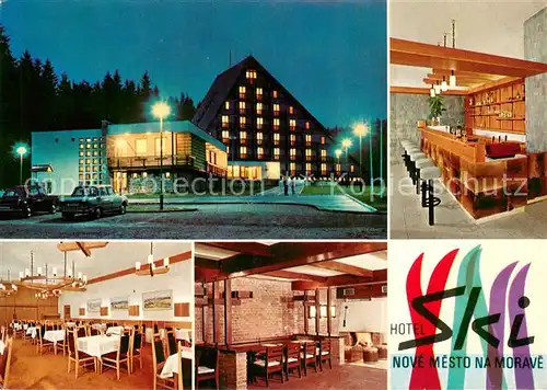 AK / Ansichtskarte Nove_Mesto_na_Morave Hotel Ski Restaurant Bar Nove_Mesto_na_Morave