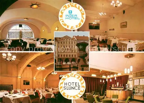AK / Ansichtskarte Ceske_Budejovice Hotel Slunce Restaurant Ceske Budejovice