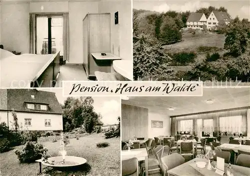 AK / Ansichtskarte Meiswinkel Pension Cafe Haus am Walde Zimmer Garten Gaststube Meiswinkel