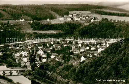 AK / Ansichtskarte Rosbach_Sieg Fliegeraufnahme Rosbach Sieg