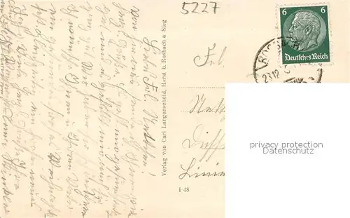 AK / Ansichtskarte Rosbach_Sieg Auguste Viktoria Stift Rosbach Sieg
