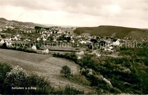 AK / Ansichtskarte Schladern_Sieg Fliegeraufnahme Schladern_Sieg