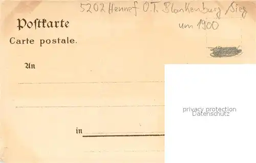 AK / Ansichtskarte Blankenberg_Sieg Panorama mit Burg Blankenberg_Sieg