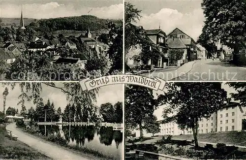 AK / Ansichtskarte Waldbroel Panorama Ortspartie Park Waldbroel