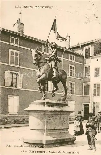 AK / Ansichtskarte Mirecourt_88 Statue de Jeanne d Arc 