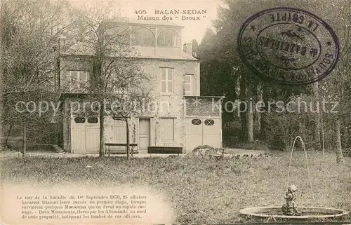 AK / Ansichtskarte Balan Sedan Maisondes Broux 