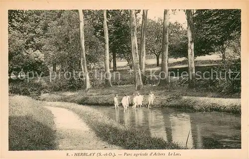 AK / Ansichtskarte Herblay Parc agricole dAchers Le Lac Herblay