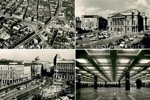 AK / Ansichtskarte Budapest Teilansichten Innenstadt Halle Fliegeraufnahme Budapest