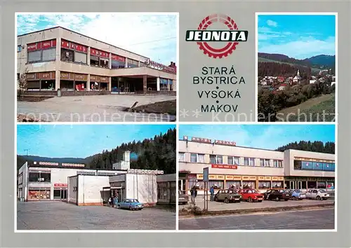 AK / Ansichtskarte Stara_Bystrica Vysoka Makov Einkaufszentren Panorama 