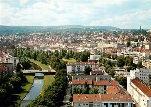 AK / Ansichtskarte Pforzheim Panorama Blick vom Turm der Stadtkirche Goldstadt an der Schwarzwaldpforte Pforzheim