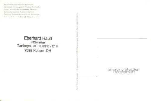 AK / Ansichtskarte Karlsruhe_Baden Kernforschungszentrum Karlsruhe_Baden