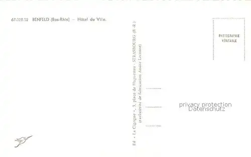 AK / Ansichtskarte Benfeld_ Bas Rhin Hotel de Ville Rathaus Benfeld  Bas Rhin