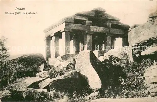 AK / Ansichtskarte Donon_67 Tempel des Vosegus Soldatenpostkarte 
