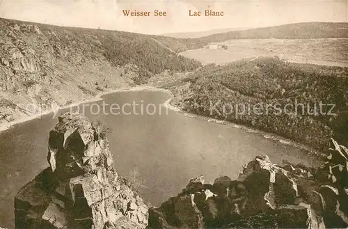 AK / Ansichtskarte Weisser_See_Elsass_Lac_Blanc Panorama Hochvogesen 