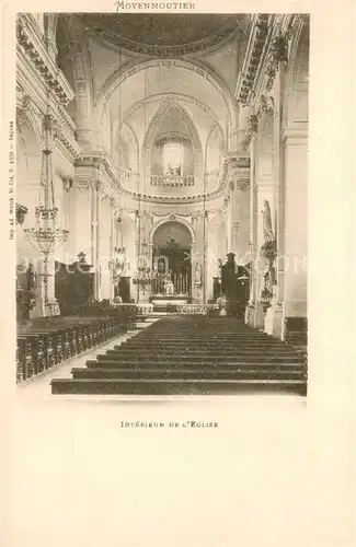 AK / Ansichtskarte Moyenmoutier Interieur de l Eglise Moyenmoutier