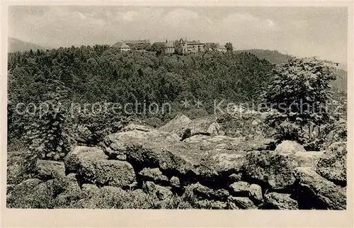 AK / Ansichtskarte Obernai_Bas_Rhin Kloster mit Heidenmauer auf dem Odilienberg Vogesen Obernai_Bas_Rhin