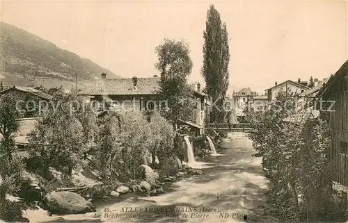 AK / Ansichtskarte Allevard_les_Bains_Isere Le Breda vue prise du Pont de Pierre Allevard_les_Bains_Isere