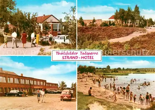 AK / Ansichtskarte Thuelsfelder_Talsperre Strandhotel Badestrand Thuelsfelder Talsperre