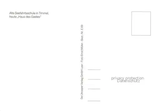 AK / Ansichtskarte Timmel Alte Seefahrtsschule heute Haus des Gastes Timmel
