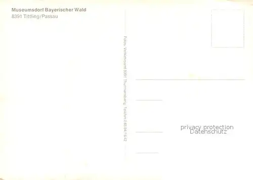 AK / Ansichtskarte Tittling Museumdorf Bayerischer Wald Schulhaus Gefaengnis Gerichtsstube Schlafzimmer Tittling