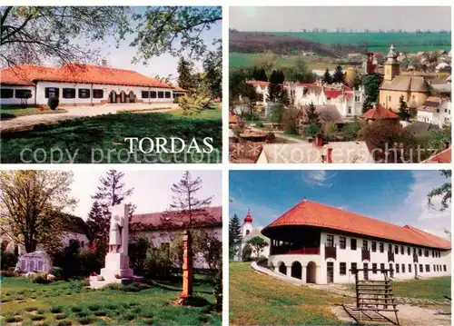 AK / Ansichtskarte Tordas Teilansichten Denkmal Ortsmotiv mit Kirche 