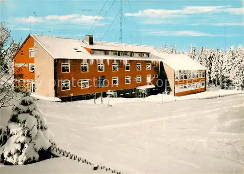 AK / Ansichtskarte Torfhaus_Harz Schullandheim des Landkreises Hannover im Winter Torfhaus Harz