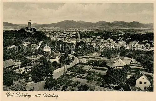 AK / Ansichtskarte Bad_Godesberg Panorama mit Godesburg Bad_Godesberg