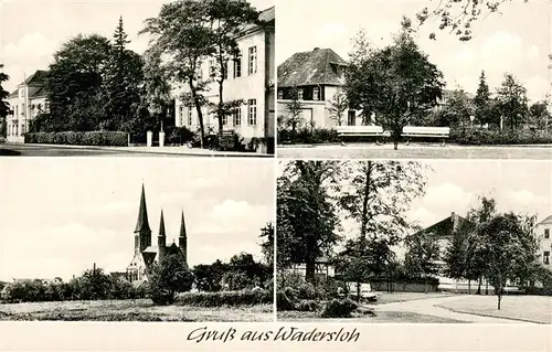 AK / Ansichtskarte Wadersloh Teilansichten mit Kirche Wadersloh