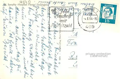 AK / Ansichtskarte Sodingen St Josephs Hospital Sodingen